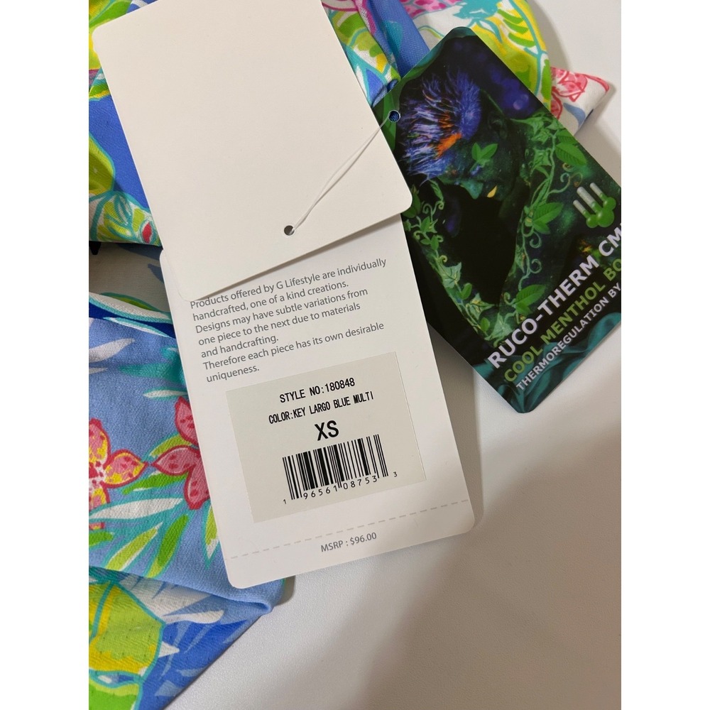 NWT G Lifestyle Tropical Long Sleeve Sun Protection Top Size XS Golf Tennis a1 - Picture 5 of 8